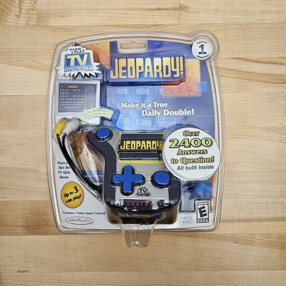 Jakks Pacific Jeopardy Plug & Play TV Games Edition 1 Over 2400 Answers